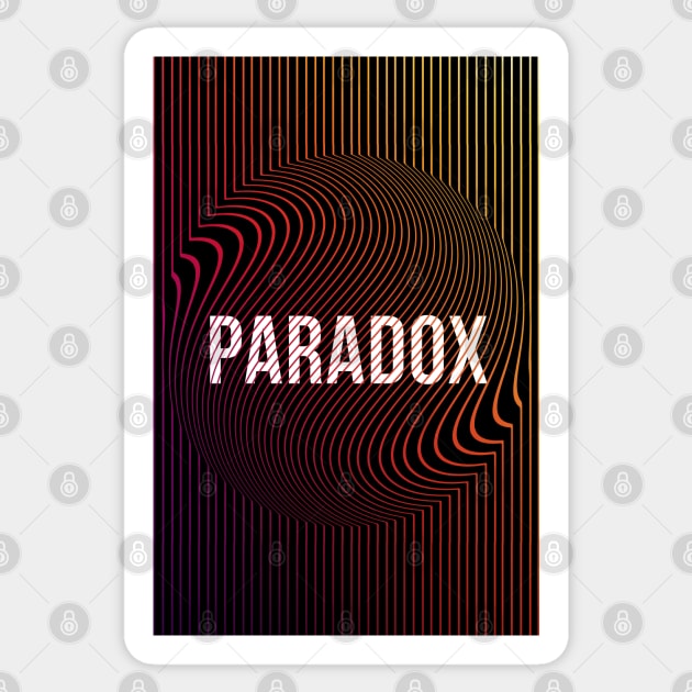 PARADOX - Trippy Visual Art (Inverse Version) Sticker by Lumos19Studio